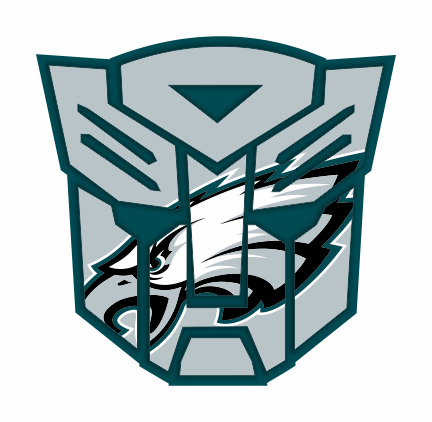 Autobots Philadelphia Eagles logo iron on paper